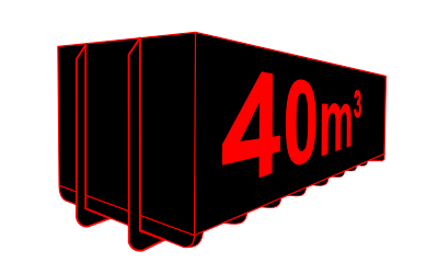 Abrollcontainer-40m3 Abrollcontainer Hügelland Containerdienst